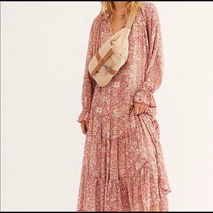 Free people feeling groovy printed maxi M